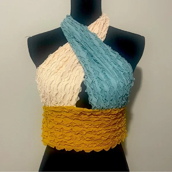 Textured multi style crop top - Picture 1 of 5